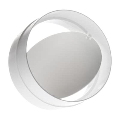 EUROPLAST Ø 100mm Conector con Válvula Antirretorno para Tubos Redondos de Ventilación Tubo/Conducto de Ventilación Plástico PVC EUROPLAST Ø 100mm Conector con Válvula Antirretorno para Tubos Redondos de Ventilación Tubo/Conducto de Ventilación Plástico PVC