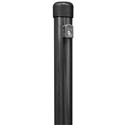 Alberts Poste para vallas de alambre para fijación con casquillos para clavar en el suelo galvanizado, revestido de plástico antracita-metálico longitud 1665 mm poste Ø 38 mm Alberts Poste para vallas de alambre para fijación con casquillos para clavar en el suelo galvanizado, revestido de plástico antracita-metálico longitud 1665 mm poste Ø 38 mm