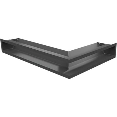 KRATKI Rejilla de ventilación de Esquina Izquierda 60 x 40 x 9 Graphite Slim KRATKI Rejilla de ventilación de Esquina Izquierda 60 x 40 x 9 Graphite Slim