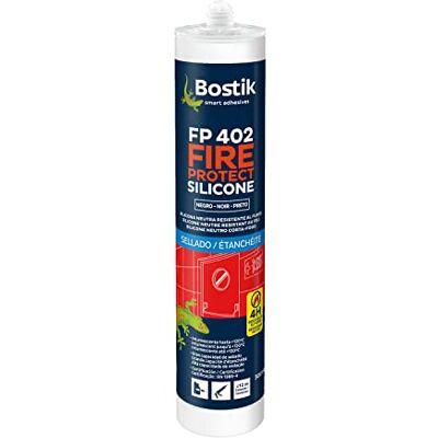 Bostik Sellador de silicona ignífugo FP 402 Fireseal Silicone Uso Interior/Exterior Aislamiento contra Humos y Gas Hasta 4 Horas de Resistencia al Fuego Gris hormigón Cartucho de 310 ml Bostik Sellador de silicona ignífugo FP 402 Fireseal Silicone Uso Interior/Exterior Aislamiento contra Humos y Gas Hasta 4 Horas de Resistencia al Fuego Gris hormigón Cartucho de 310 ml