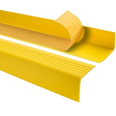 Garmin Perfil de Borde de Escalera PVC 50x42 mm Amarillo, 100 cm Garmin Perfil de Borde de Escalera PVC 50x42 mm Amarillo, 100 cm