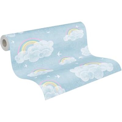 A.S. Creation Papel Pintado Infantil Azul Multicolor - Vlies para Dormitorio Infantil A.S. Creation Papel Pintado Infantil Azul Multicolor - Vlies para Dormitorio Infantil