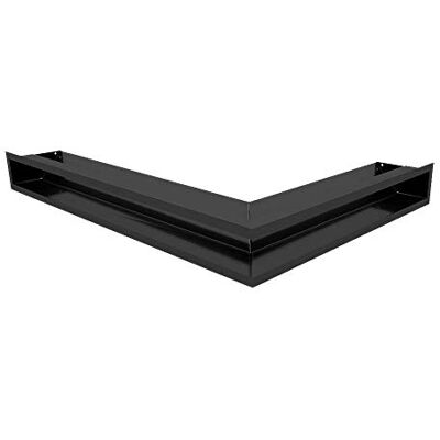 KRATKI Rejilla de ventilación Air Rejilla para Chimenea de Esquina Izquierda 766 x 547 x 90 mm Negro Rejilla de Escape para ventilación de chimeneas KRATKI Rejilla de ventilación Air Rejilla para Chimenea de Esquina Izquierda 766 x 547 x 90 mm Negro Rejilla de Escape para ventilación de chimeneas