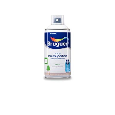 Bruguer Acrylic Multisuperficie Esmalte al agua en Spray Mate Blanco Permanente 300 ml Bruguer Acrylic Multisuperficie Esmalte al agua en Spray Mate Blanco Permanente 300 ml