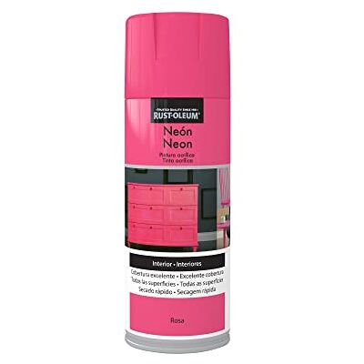 Rust-Oleum Neón pintura acrílica en spray Mate Rosa 400 ml Rust-Oleum Neón pintura acrílica en spray Mate Rosa 400 ml