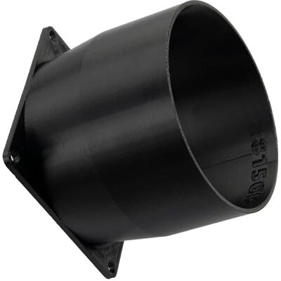 AERZETIX Adaptador Cuadrado-Redondo de Flujo de Aire para conducto de ventilación 80x80 mm Ø88 mm en plástico ABS AERZETIX Adaptador Cuadrado-Redondo de Flujo de Aire para conducto de ventilación 80x80 mm Ø88 mm en plástico ABS