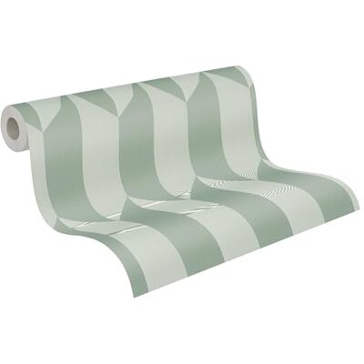 A.S. Création Livingwalls papel pintado no tejido con motivo geométrico en verde metalizado – papel pintado gráfico moderno 10,05 m x 0,53 m diseño de COSMOPOLITAN – A.S. Création Livingwalls papel pintado no tejido con motivo geométrico en verde metalizado – papel pintado gráfico moderno 10,05 m x 0,53 m diseño de COSMOPOLITAN –