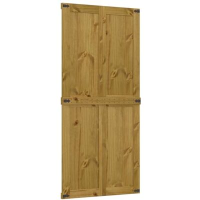 vidaXL Puerta Corrediza CORONA 90 x 210 cm Madera de Pino Maciza vidaXL Puerta Corrediza CORONA 90 x 210 cm Madera de Pino Maciza