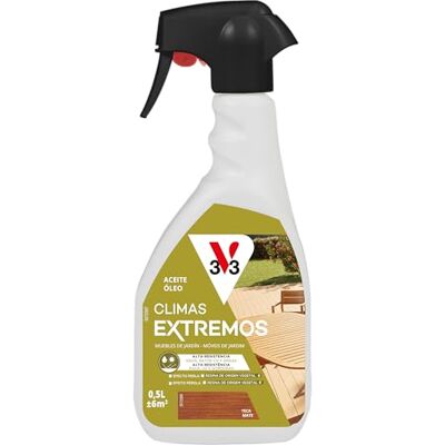 V33 ACEITE TECA PULVERIZADOR CLIMAS EXTREMOS MATE TECA 0,5L V33 ACEITE TECA PULVERIZADOR CLIMAS EXTREMOS MATE TECA 0,5L