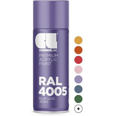 COSMOS LAC Spray Premium Acrylic Brillante 400 Ml ( 4005 Lila azulado) COSMOS LAC Spray Premium Acrylic Brillante 400 Ml ( 4005 Lila azulado)