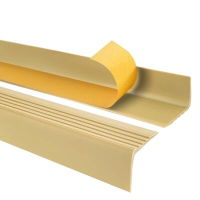 Garmin Perfil de Borde de Escalera PVC 50x42 mm Crema, 130 cm Garmin Perfil de Borde de Escalera PVC 50x42 mm Crema, 130 cm