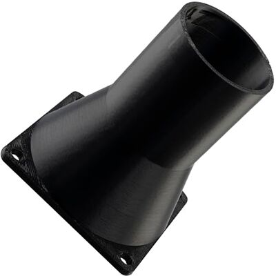 AERZETIX Adaptador Cuadrado-Redondo de Flujo de Aire para conducto de ventilación 60x60 mm Ø38 mm en plástico ABS AERZETIX Adaptador Cuadrado-Redondo de Flujo de Aire para conducto de ventilación 60x60 mm Ø38 mm en plástico ABS