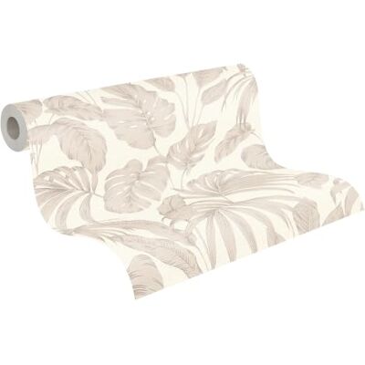 A.S. Création Attractive Papel pintado no tejido, diseño floral y gráfico, colores naturales, superficie texturizada, papel pintado de hojas de palma, 10,05 m x 0,53 m, color beige y marrón A.S. Création Attractive Papel pintado no tejido, diseño floral y gráfico, colores naturales, superficie texturizada, papel pintado de hojas de palma, 10,05 m x 0,53 m, color beige y marrón