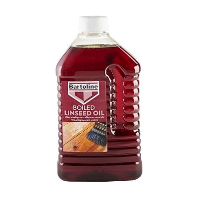 Bartoline Aceite de linaza hervido 2 L, protector de secado rápido para muebles de jardín y de interior de madera blanda. Bartoline Aceite de linaza hervido 2 L, protector de secado rápido para muebles de jardín y de interior de madera blanda.