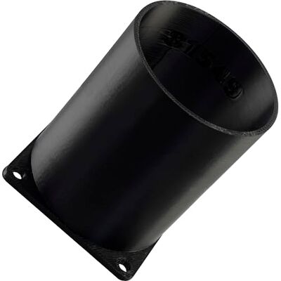 AERZETIX Adaptador Cuadrado-Redondo de Flujo de Aire para conducto de ventilación 60x60 mm Ø58 mm en plástico ABS AERZETIX Adaptador Cuadrado-Redondo de Flujo de Aire para conducto de ventilación 60x60 mm Ø58 mm en plástico ABS