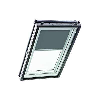 Roto Exclusiv ZRE Estor para Ventanas de tejado (riel de guía, Color Gris Oscuro) Roto Exclusiv ZRE Estor para Ventanas de tejado (riel de guía, Color Gris Oscuro)