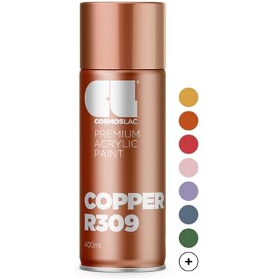 COSMOS LAC Spray Premium Acrylic Brillante R309 Cobre 400 Ml COSMOS LAC Spray Premium Acrylic Brillante R309 Cobre 400 Ml