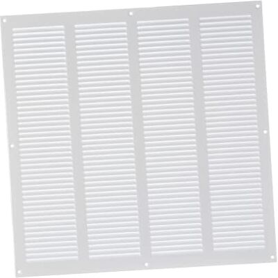 EUROPLAST Rejilla de ventilación de 400 x 400 mm, Color Blanco con protección contra Insectos, Rejilla metálica EUROPLAST Rejilla de ventilación de 400 x 400 mm, Color Blanco con protección contra Insectos, Rejilla metálica
