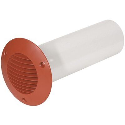 Airflow Kit de Conducto para Pared Hueca – Conducto Rígido de Plástico de 100 mm de Diámetro x 350 mm de Longitud con Rejilla Terracota y Tornillos – Hermético y Fácil de Instalar Airflow Kit de Conducto para Pared Hueca – Conducto Rígido de Plástico de 100 mm de Diámetro x 350 mm de Longitud con Rejilla Terracota y Tornillos – Hermético y Fácil de Instalar