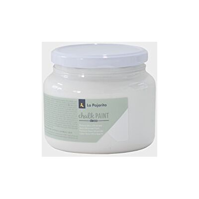 La Pajarita 128891 Pintura para Decoración y DIY, Chalk, 1, Blanco (White Cotton) La Pajarita 128891 Pintura para Decoración y DIY, Chalk, 1, Blanco (White Cotton)