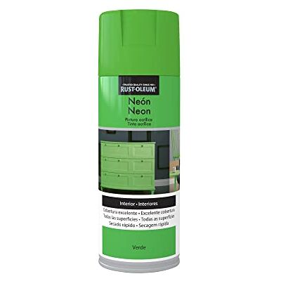 Rust-Oleum Neón pintura acrílica en spray Mate Verde 400 ml Rust-Oleum Neón pintura acrílica en spray Mate Verde 400 ml