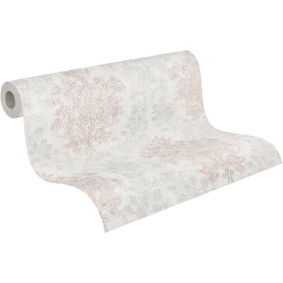A.S. Création Papel pintado barroco – gris, marrón – 10,05 x 0,53 m Papel sin junta en aspecto vintage usado – brillante con pátina tornasolada, se retira en seco sin restos A.S. Création Papel pintado barroco – gris, marrón – 10,05 x 0,53 m Papel sin junta en aspecto vintage usado – brillante con pátina tornasolada, se retira en seco sin restos