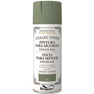 Bruguer Rust-Oleum Chalky Finish pintura para muebles en spray Verde Oliva 400 ml Bruguer Rust-Oleum Chalky Finish pintura para muebles en spray Verde Oliva 400 ml