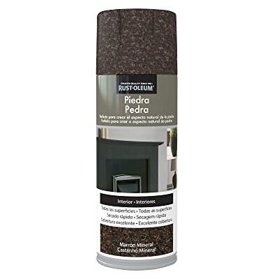 Rust-Oleum pintura efecto Piedra en spray Marrón Mineral 400 ml Rust-Oleum pintura efecto Piedra en spray Marrón Mineral 400 ml