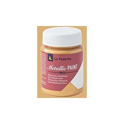 La Pajarita Pintura Metallic Paint Real Gold 75ML Pintura para Decoración y DIY La Pajarita Pintura Metallic Paint Real Gold 75ML Pintura para Decoración y DIY