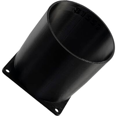 AERZETIX Adaptador Cuadrado-Redondo de Flujo de Aire para conducto de ventilación 70x70 mm Ø73 mm en plástico ABS AERZETIX Adaptador Cuadrado-Redondo de Flujo de Aire para conducto de ventilación 70x70 mm Ø73 mm en plástico ABS