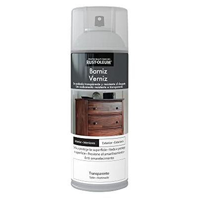 Rust-Oleum Barniz en spray Satinado Transparente 400 ml Rust-Oleum Barniz en spray Satinado Transparente 400 ml