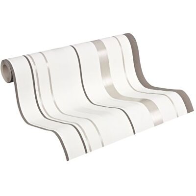 A.S. Création papel de perfil de estructura Selina beige marrón blanco 10,05 m x 0,53 m A.S. Création papel de perfil de estructura Selina beige marrón blanco 10,05 m x 0,53 m