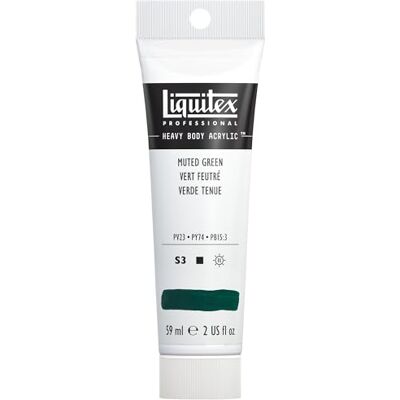 Liquitex Heavy Body Tubo de pintura acrílica, Verde tenue, 59 ml Liquitex Heavy Body Tubo de pintura acrílica, Verde tenue, 59 ml