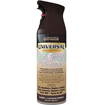 Rust-Oleum Universal pintura multisuperficie en spray Brillante Marrón 400 ml Rust-Oleum Universal pintura multisuperficie en spray Brillante Marrón 400 ml