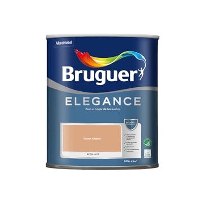 Bruguer ELEGANCE Pintura Monocapa ExtraMate, Paredes y Techos, Interior, Exterior protegido, Alta Durabilidad, UltraLavable, Resistente al Desgaste y Manchas Camel Clásico 750 ml Bruguer ELEGANCE Pintura Monocapa ExtraMate, Paredes y Techos, Interior, Exterior protegido, Alta Durabilidad, UltraLavable, Resistente al Desgaste y Manchas Camel Clásico 750 ml