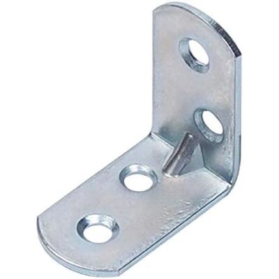 Alberts Soporte para silla con extremos redondeados galvanizado azul 30 x 30 x 16 mm Juego de 40 Alberts Soporte para silla con extremos redondeados galvanizado azul 30 x 30 x 16 mm Juego de 40