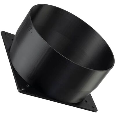 AERZETIX Adaptador Cuadrado-Redondo de Flujo de Aire para conducto de ventilación 140x140 mm Ø148 mm en plástico ABS AERZETIX Adaptador Cuadrado-Redondo de Flujo de Aire para conducto de ventilación 140x140 mm Ø148 mm en plástico ABS
