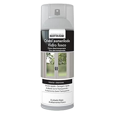 Rust-Oleum pintura efecto Cristal Esmerilado para vidrio en spray Mate 400 ml Rust-Oleum pintura efecto Cristal Esmerilado para vidrio en spray Mate 400 ml