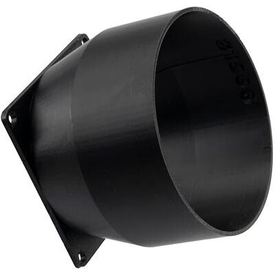 AERZETIX Adaptador Cuadrado-Redondo de Flujo de Aire para conducto de ventilación 80x80 mm Ø98 mm en plástico ABS AERZETIX Adaptador Cuadrado-Redondo de Flujo de Aire para conducto de ventilación 80x80 mm Ø98 mm en plástico ABS