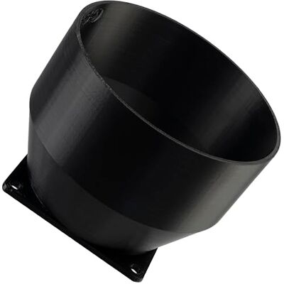 AERZETIX Adaptador Cuadrado-Redondo de Flujo de Aire para conducto de ventilación 70x70 mm Ø98 mm en plástico ABS AERZETIX Adaptador Cuadrado-Redondo de Flujo de Aire para conducto de ventilación 70x70 mm Ø98 mm en plástico ABS
