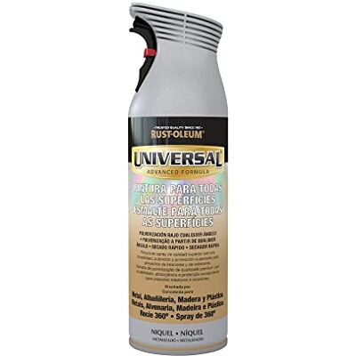 Rust-Oleum Universal pintura multisuperficie en spray Metalizao Níquel 400 ml Rust-Oleum Universal pintura multisuperficie en spray Metalizao Níquel 400 ml