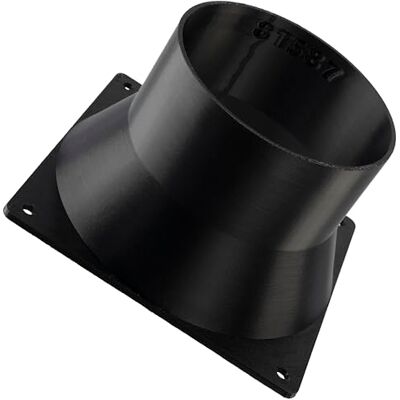 AERZETIX Adaptador Cuadrado-Redondo de Flujo de Aire para conducto de ventilación 120x120 mm Ø88 mm en plástico ABS AERZETIX Adaptador Cuadrado-Redondo de Flujo de Aire para conducto de ventilación 120x120 mm Ø88 mm en plástico ABS