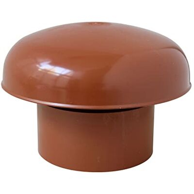 First Plast CDVM125T Sombrero de ventilación Cabeza Esalador con malla, color rojo teja, diámetro interior 125 mm First Plast CDVM125T Sombrero de ventilación Cabeza Esalador con malla, color rojo teja, diámetro interior 125 mm