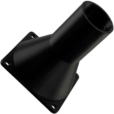 AERZETIX Adaptador Cuadrado-Redondo de Flujo de Aire para conducto de ventilación 60x60 mm Ø30 mm en plástico ABS AERZETIX Adaptador Cuadrado-Redondo de Flujo de Aire para conducto de ventilación 60x60 mm Ø30 mm en plástico ABS