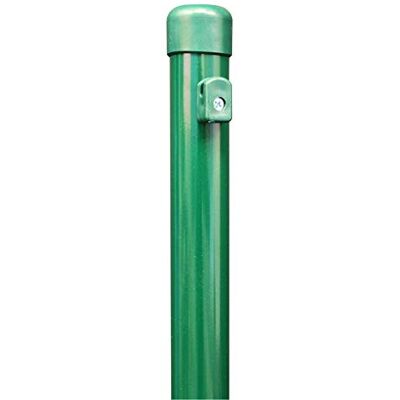 Alberts Poste para vallas de tela metálica para fijar con casquillos para clavar en el suelo fosfatado de cinc, revestido de plástico verde longitud 1665 mm poste Ø 38 mm Alberts Poste para vallas de tela metálica para fijar con casquillos para clavar en el suelo fosfatado de cinc, revestido de plástico verde longitud 1665 mm poste Ø 38 mm