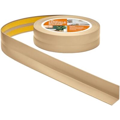 Garmin Rodapié Flexible PVC 30x30 mm Autoadhesivo Color arena, 25 m Garmin Rodapié Flexible PVC 30x30 mm Autoadhesivo Color arena, 25 m