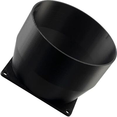 AERZETIX Adaptador Cuadrado-Redondo de Flujo de Aire para conducto de ventilación 92x92 mm Ø108 mm en plástico ABS AERZETIX Adaptador Cuadrado-Redondo de Flujo de Aire para conducto de ventilación 92x92 mm Ø108 mm en plástico ABS