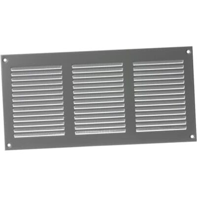 EUROPLAST 300x150mm Rejilla de Ventilación con Mosquitera Rejillas de Aireación Metálicas Acero, Gris EUROPLAST 300x150mm Rejilla de Ventilación con Mosquitera Rejillas de Aireación Metálicas Acero, Gris