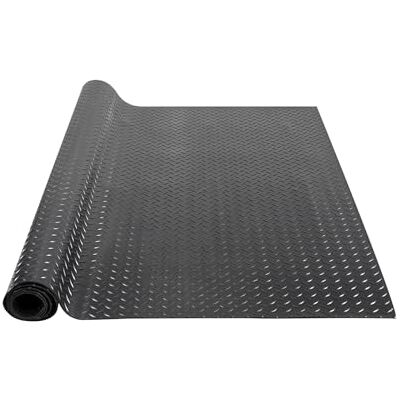 VEVOR Alfombrilla para Suelo de Garaje 1236x2465 mm Rollo SBR Suelo de Goma Patrón 3D Grosor 3 mm Impermeable Fácil de Limpiar para Proteger el Suelo Debajo del Coche, Garaje, Gimnasio, Negro VEVOR Alfombrilla para Suelo de Garaje 1236x2465 mm Rollo SBR Suelo de Goma Patrón 3D Grosor 3 mm Impermeable Fácil de Limpiar para Proteger el Suelo Debajo del Coche, Garaje, Gimnasio, Negro