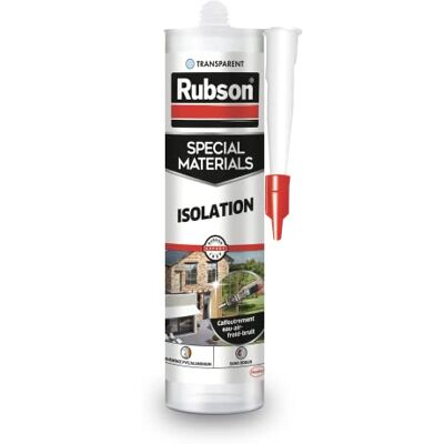 Henkel Rubson Silicona Aislante Puertas & Ventanas, Transparente, Flexible, Resistente al Agua, 280 ml Henkel Rubson Silicona Aislante Puertas & Ventanas, Transparente, Flexible, Resistente al Agua, 280 ml